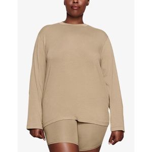 Skims boyfriend long sleeve- desert